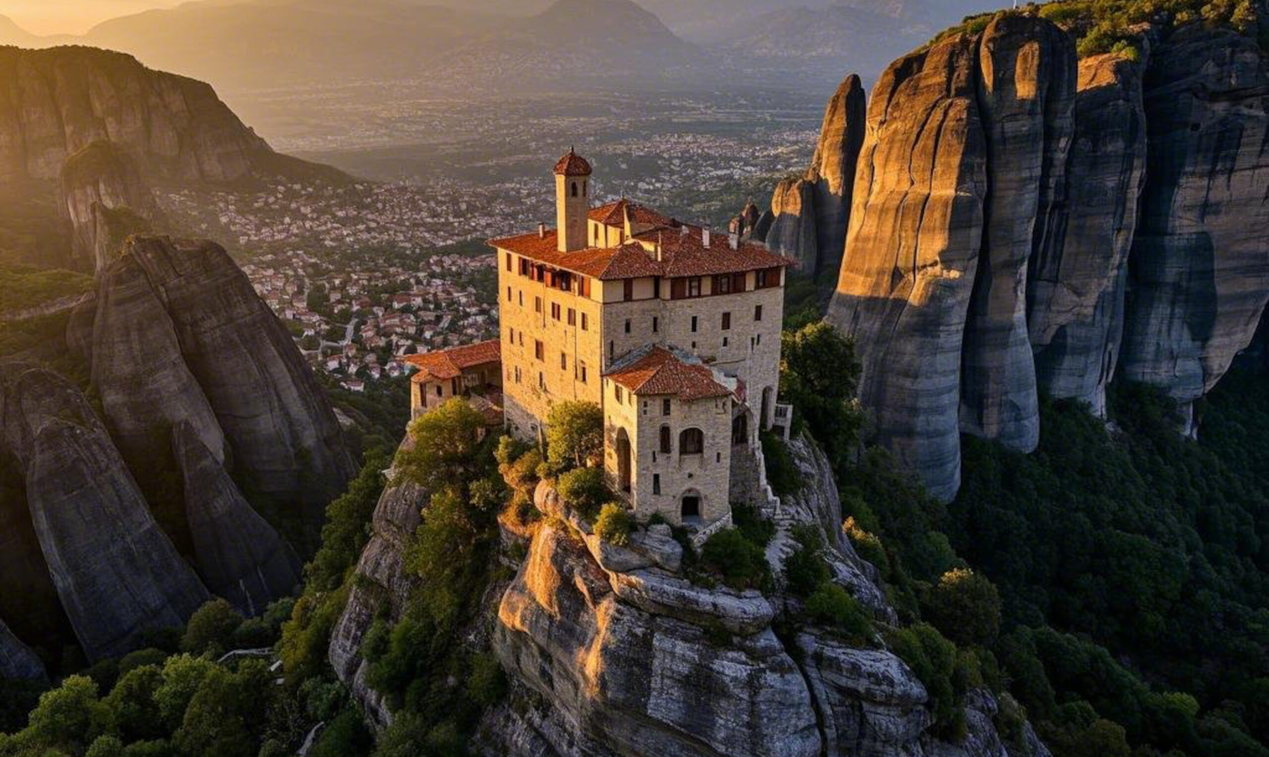 Entre o céu e a terra, Meteora preserva um dos cenários mais extraordinários da Grécia